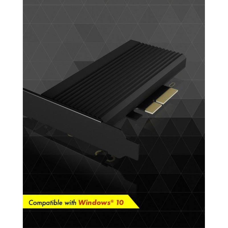 Karta PCI na M.2 SSD NVMe IB-PCI208-HS z radiatorem | PartsPC.pl