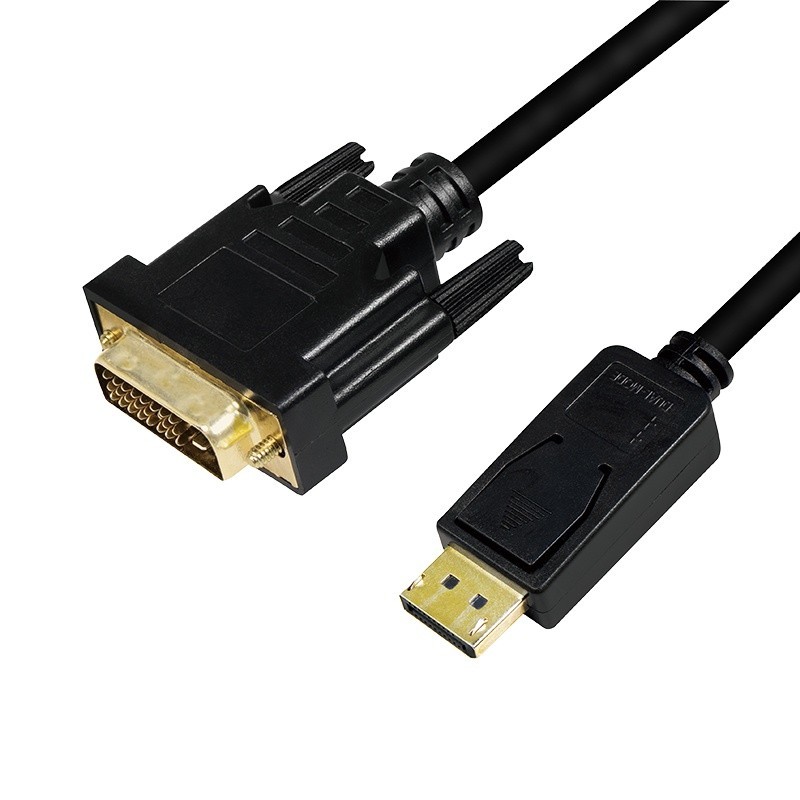 Kabel DisplayPort 1.2 do DVI 2m Czarny | PartsPC.pl