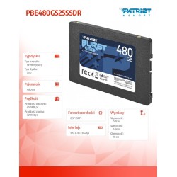 SSD 480GB Burst Elite 450/320MB/s SATA III 2.5 | PartsPC.pl