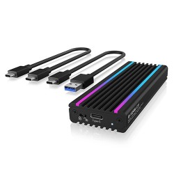 IB-1824ML-C31 Obudowa M.2 NVMe z oświetleniem RGB | PartsPC.pl