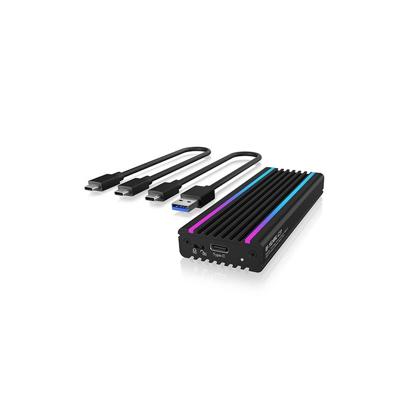 IB-1824ML-C31 Obudowa M.2 NVMe z oświetleniem RGB | PartsPC.pl
