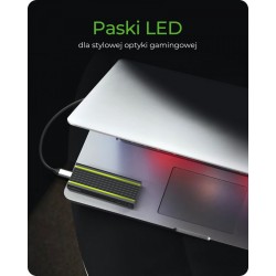 IB-1824ML-C31 Obudowa M.2 NVMe z oświetleniem RGB | PartsPC.pl