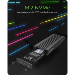 IB-1824ML-C31 Obudowa M.2 NVMe z oświetleniem RGB | PartsPC.pl