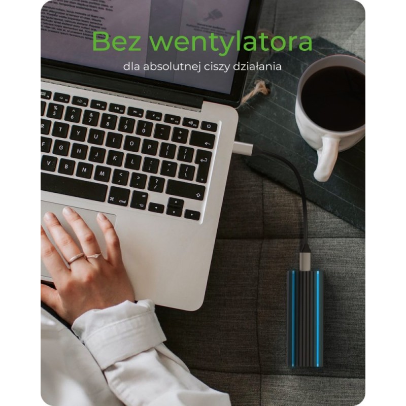IB-1824ML-C31 Obudowa M.2 NVMe z oświetleniem RGB | PartsPC.pl