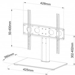 Ministolik/stojak + uchwyt do TV 32-55 cali 40 kg SD-33 | PartsPC.pl