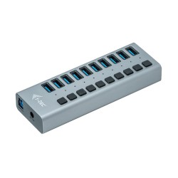 Hub USB3.0 z ładowaniem, 10 portów | PartsPC.pl