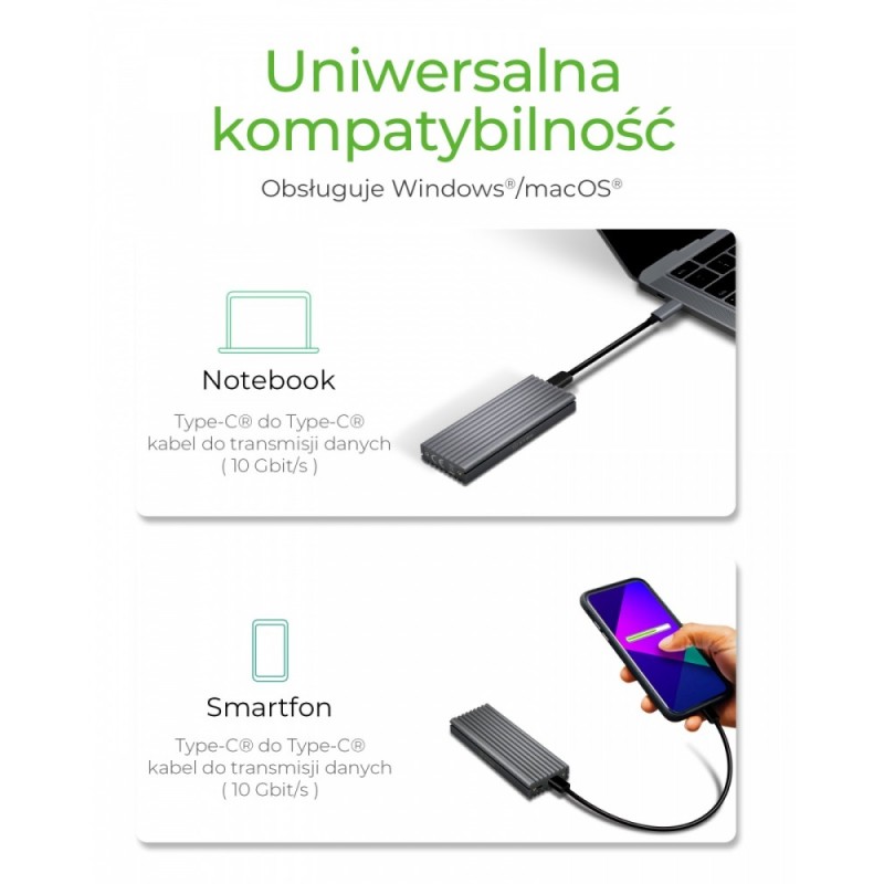 Obudowa IB-1817M-C31 M.2 NVMe SSD | PartsPC.pl