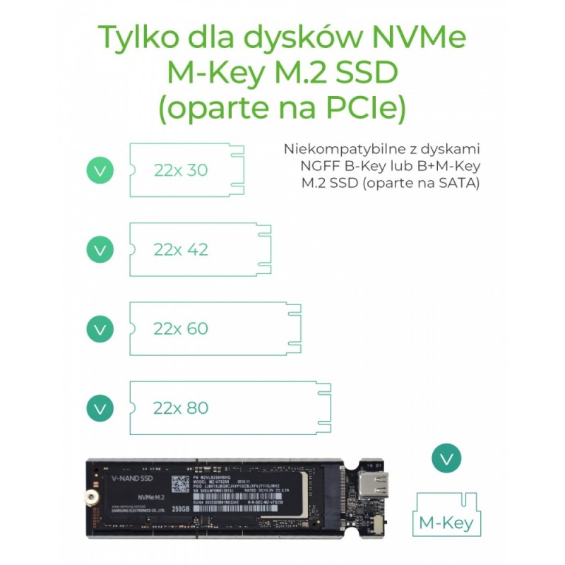 Obudowa IB-1817M-C31 M.2 NVMe SSD | PartsPC.pl