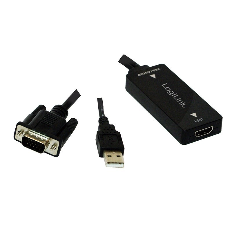 Konwerter VGA do HDMI z audio | PartsPC.pl