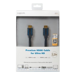 Kabel premium HDMI Ultra HD, 7.5m | PartsPC.pl