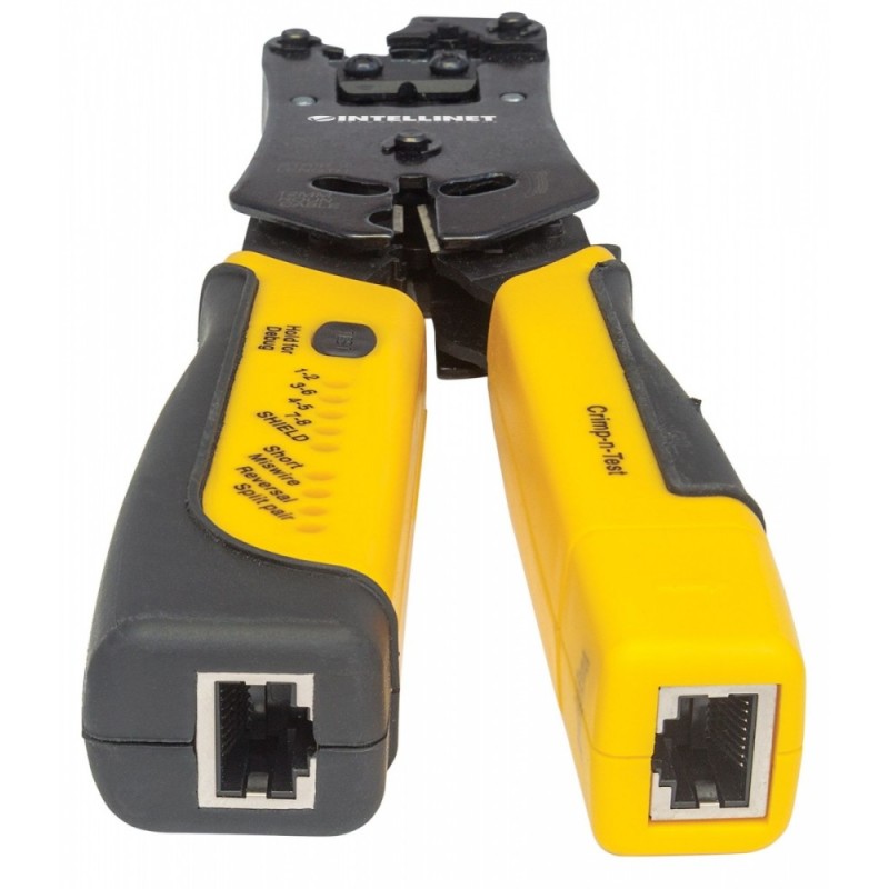 Zaciskarka wtyków RJ411/RJ12/RJ22/RJ45 z testerem okablowani… | PartsPC.pl