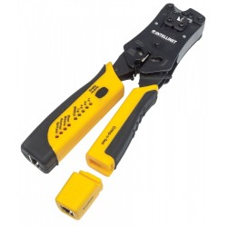 Zaciskarka wtyków RJ411/RJ12/RJ22/RJ45 z testerem okablowani… | PartsPC.pl