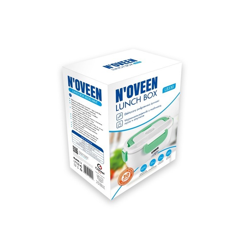Podgrzewany pojemnik na żywność Lunch Box LB330 miętowy | PartsPC.pl