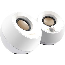 Głośniki Pebble 2.0 USB białe | PartsPC.pl