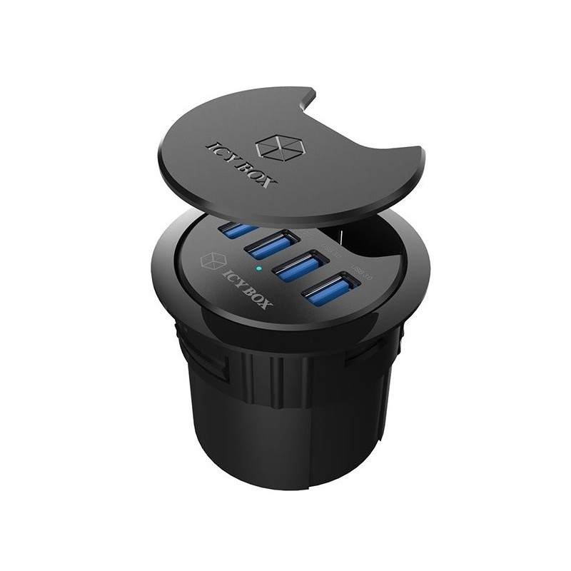 IB-HUB1403 HUB biurkowy 60mm | PartsPC.pl