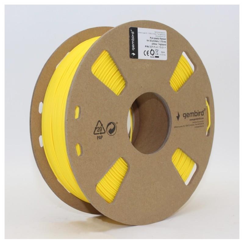 Filament drukarki 3D PLA/1.75 mm/1kg/żółty | PartsPC.pl