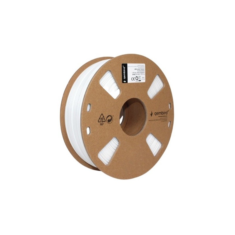 Filament drukarki 3D ABS/1.75 mm/1kg/biały | PartsPC.pl