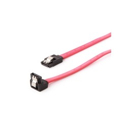Kabel SATA DATA III dół/prosto metalowe zatrzaski 50cm | PartsPC.pl