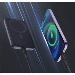 Powerbank magnetyczny Aukey PB-MS01 6700 mAh, 15/20W, stojący, szary