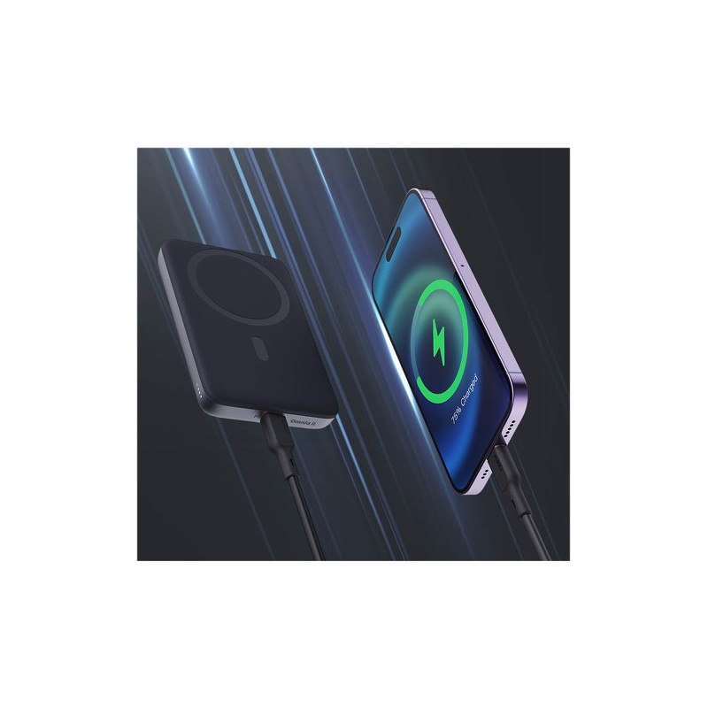 Powerbank magnetyczny Aukey PB-MS01 6700 mAh, 15/20W, stojący, szary