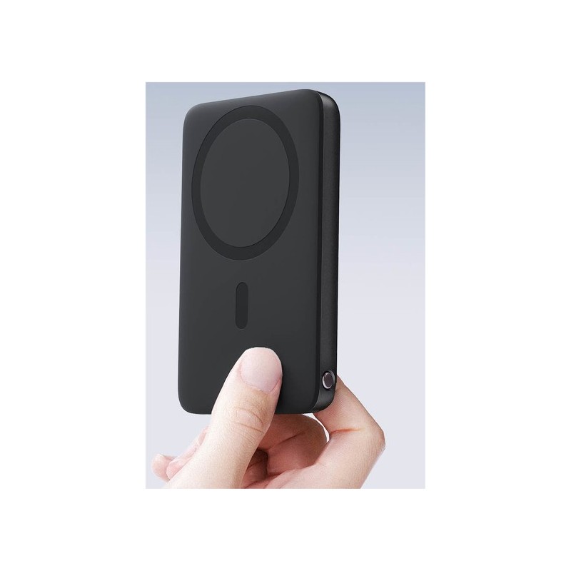 Powerbank magnetyczny Aukey PB-MS01 6700 mAh, 15/20W, stojący, szary