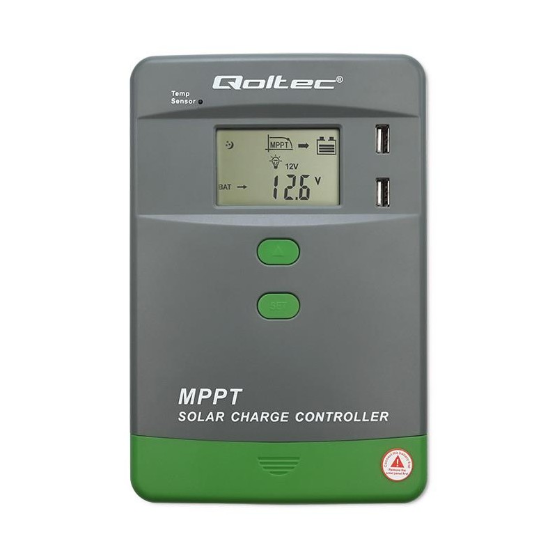 Solarny regulator ładowania MPPT z czujnikiem temperatury 40… | PartsPC.pl