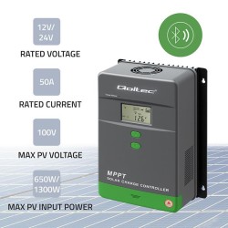 Solarny regulator ładowania MPPT z czujnikiem temperatury 50… | PartsPC.pl