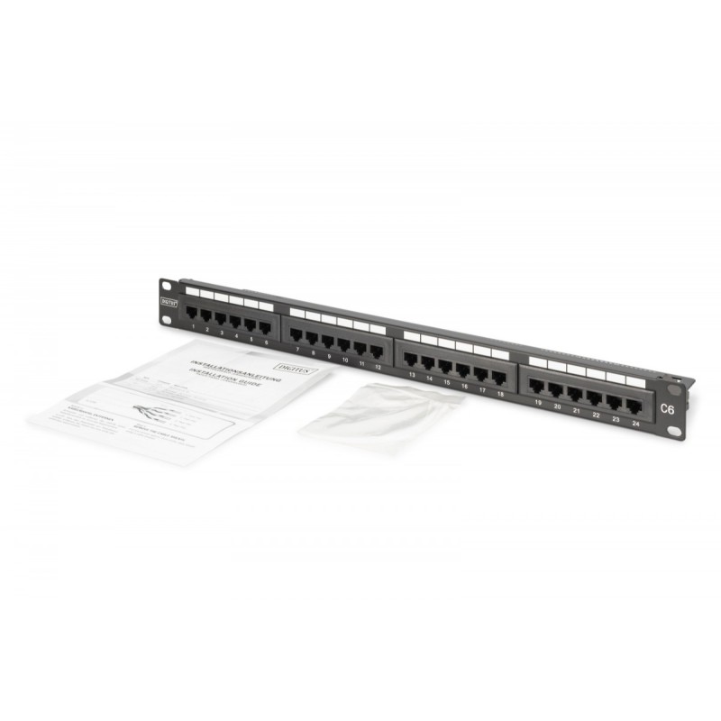 Panel krosowy (patch panel) 19'' 24x RJ45, LSA pion, kat.6, … | PartsPC.pl