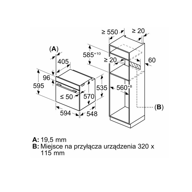 Piekarnik HBA372EB4  czarny AirFry