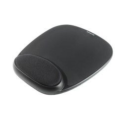 Podkładka ergonomiczna pod mysz, żelowa, czarna | PartsPC.pl
