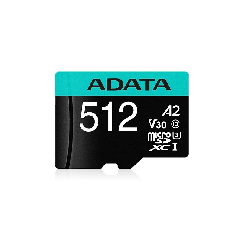 Karta microSD Premier Pro 512 GB UHS1 U3 V30 A2 + adapter | PartsPC.pl