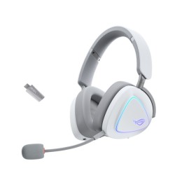 Słuchawki ROG Delta II Wireless 2.4GHz/BT/3.5 Białe | PartsPC.pl