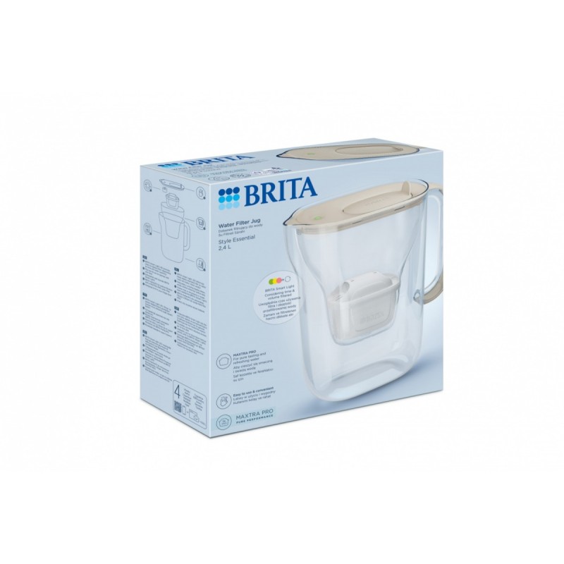 Dzbanek filtrujący 2,4l Style Essential piaskowy | PartsPC.pl