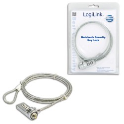 Linka zabezpieczająca do notebooka LogiLink NBS002 szyfr | PartsPC.pl