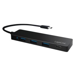 Hub USB-C 3.1 LogiLink UA0311 4 porty, Ultra Slim | PartsPC.pl