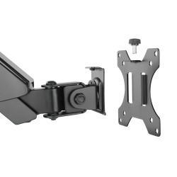 Uchwyt do monitora Maclean MC-775 17-32" 8kg czarny ze sprężyną gazową