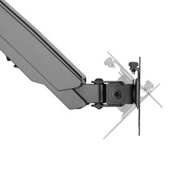 Uchwyt do monitora Maclean MC-775 17-32" 8kg czarny ze sprężyną gazową