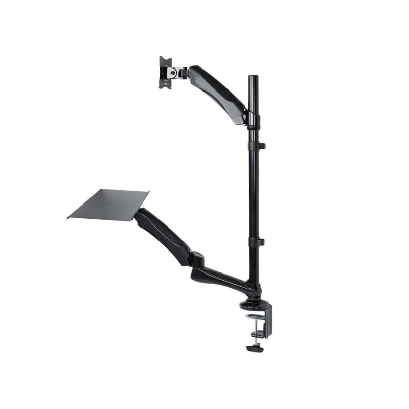 Uchwyt do monitora oraz klawiatury Maclean MC-681 13-27" 9kg czarny max