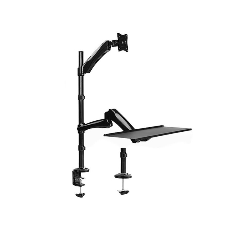 Uchwyt do monitora oraz klawiatury Maclean MC-681 13-27" 9kg czarny max