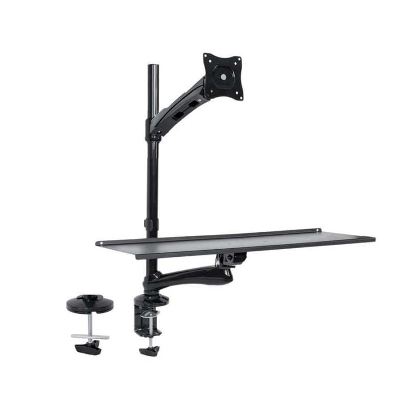Uchwyt do monitora oraz klawiatury Maclean MC-681 13-27" 9kg czarny max