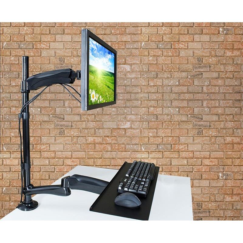 Uchwyt do monitora oraz klawiatury Maclean MC-681 13-27" 9kg czarny max