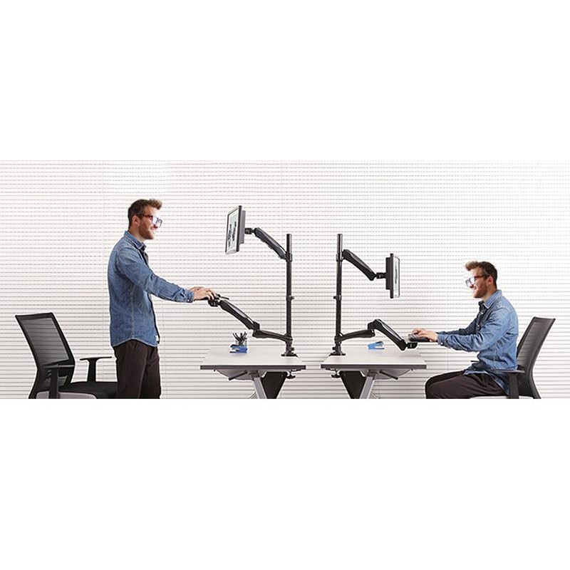 Uchwyt do monitora oraz klawiatury Maclean MC-681 13-27" 9kg czarny max