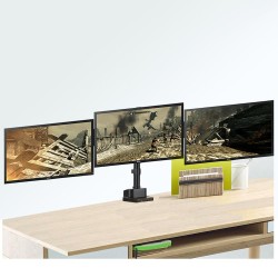 Uchwyt biurkowy na 3 monitory Maclean MC-811 17-27" 3x7kg ve… | PartsPC.pl