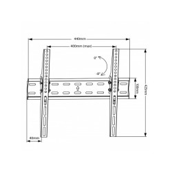 Uchwyt do telewizora Maclean MC-862 26-55" 40kg uniwersalny czarny max vesa