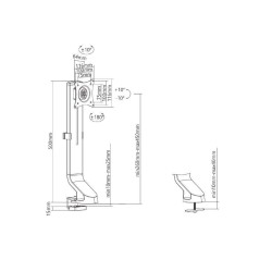 Uchwyt biurkowy do monitora Maclean MC-853 17"-32" 8kg
