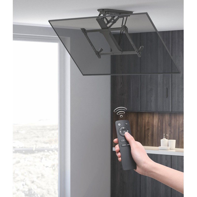 Uchwyt do TV elektryczny sufitowy Maclean MC-880 do pochyłych ścian 32"-70"