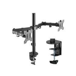 Uchwyt biurkowy na 2 monitory Maclean MC-884 17-32" 2x 8kg (max 16kg) VESA