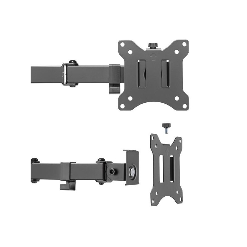 Uchwyt biurkowy na 2 monitory Maclean MC-884 17-32" 2x 8kg (max 16kg) VESA