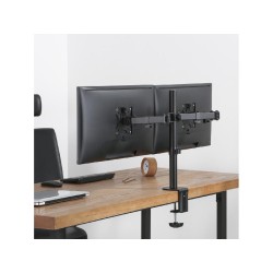 Uchwyt biurkowy na 2 monitory Maclean MC-884 17-32" 2x 8kg (max 16kg) VESA