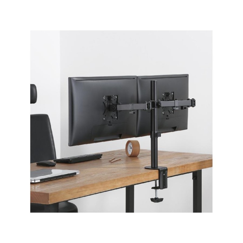 Uchwyt biurkowy na 2 monitory Maclean MC-884 17-32" 2x 8kg (max 16kg) VESA